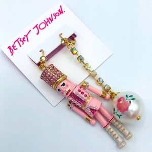 Betsey Johnson Christmas Nutcracker Earrings